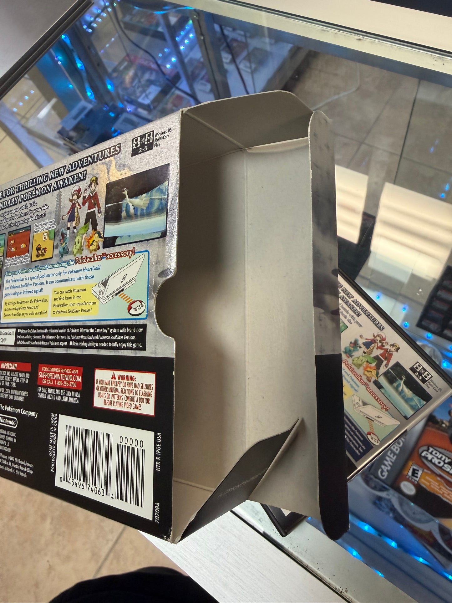 Pokemon Soul Silver Version W/ Pokewalker (Missing Cardboard Insert) - Nintendo DS