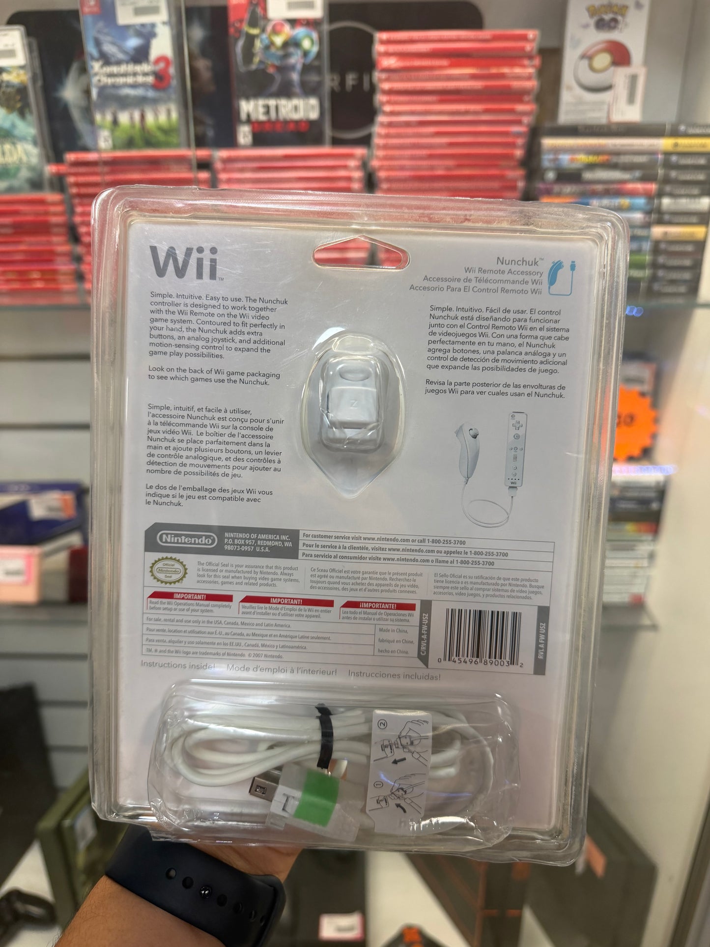Nintendo Wii OEM Nunchuck (Brand New Sealed) - Wii