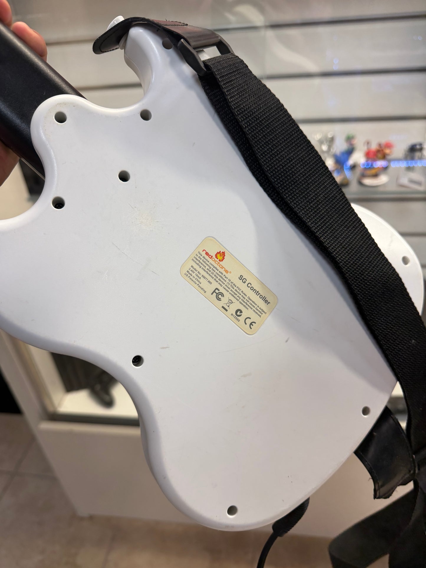 Wired Playstation 2 Guitar Hero Guitar (White/Red) - Playstation 2