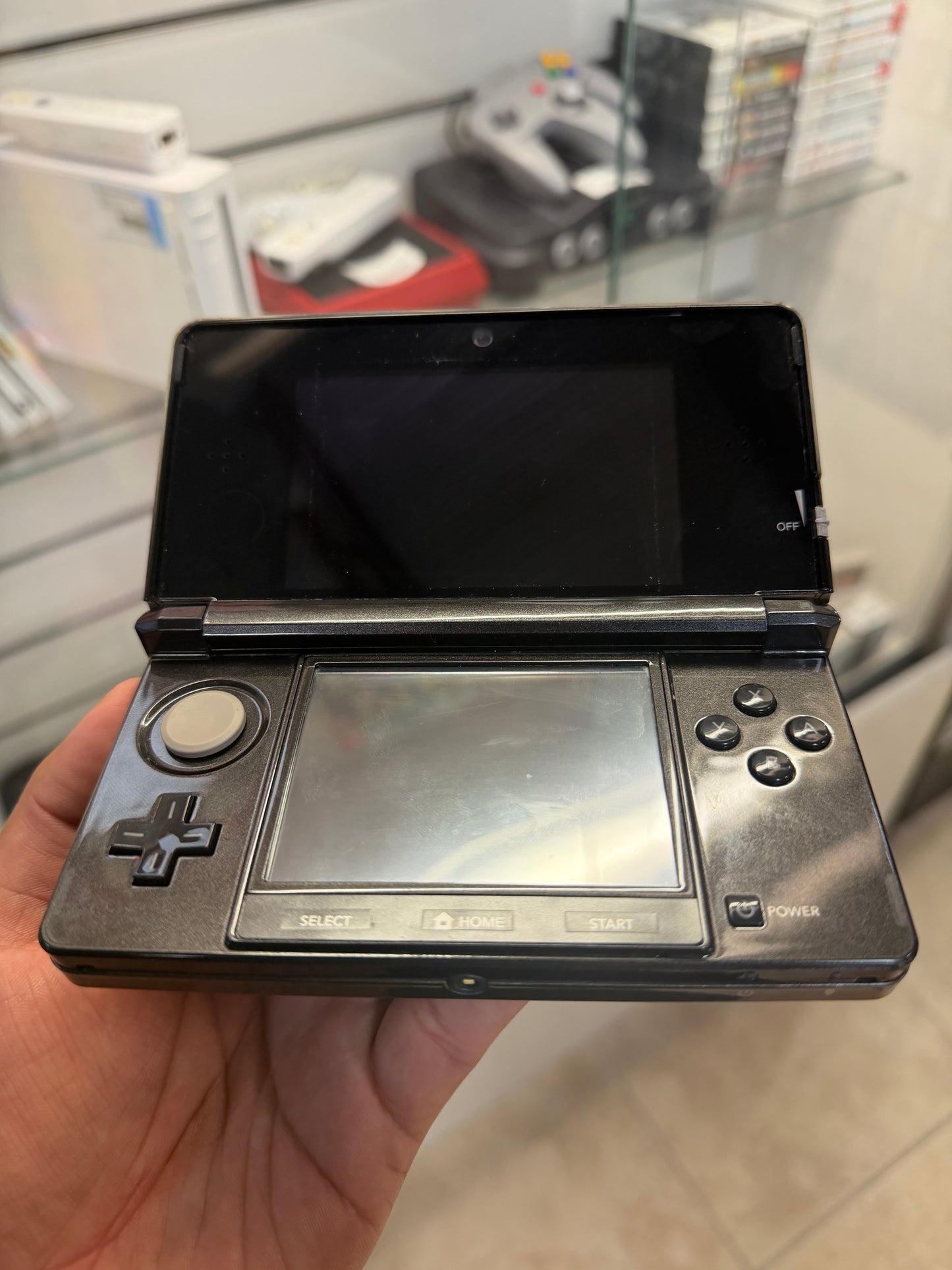 Nintendo 3DS Cosmo Black (Pre-Downloaded Pokemon Games) - Nintendo 3DS