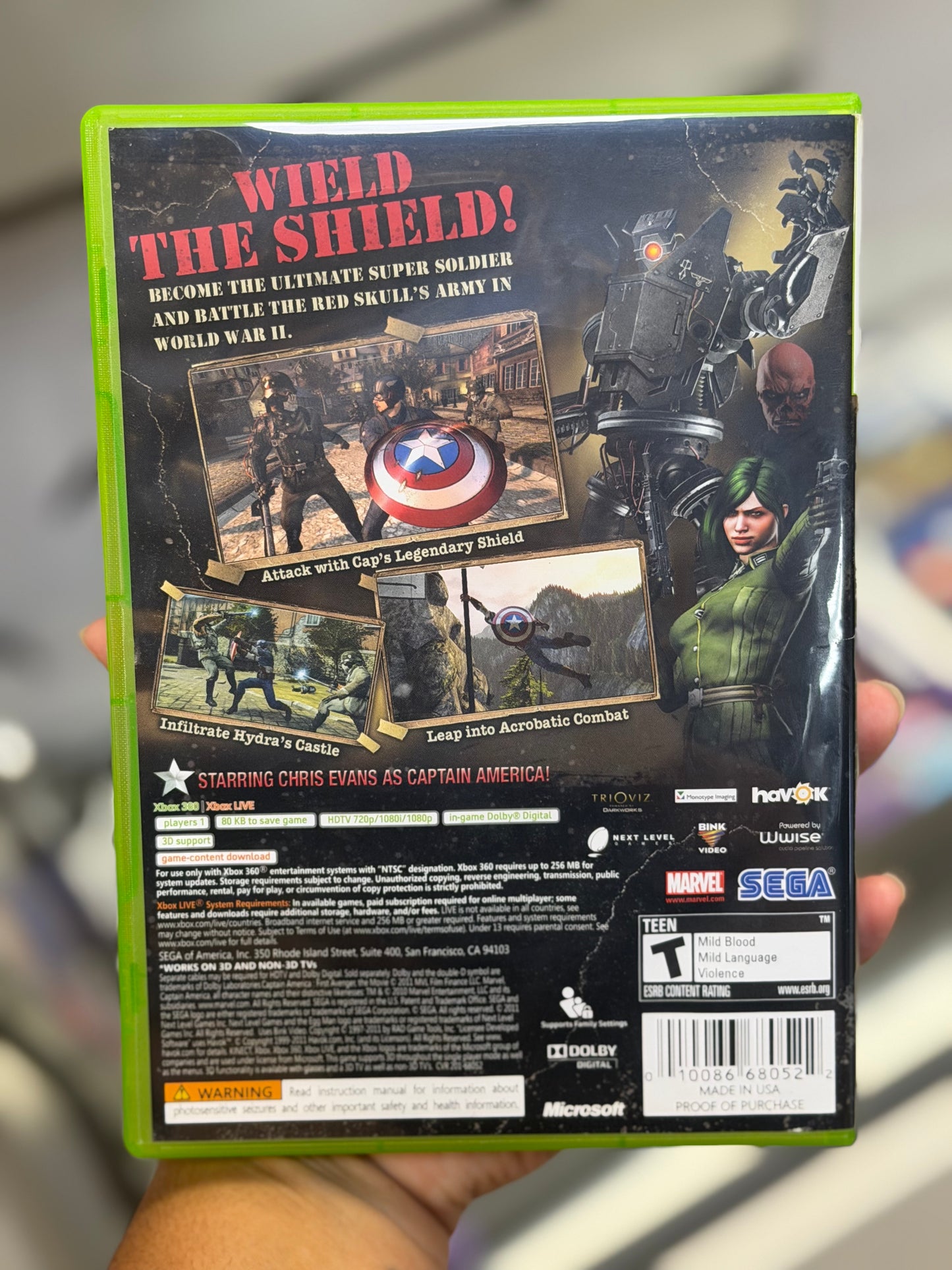 Captain America: Super Soldier (No Manual) - Xbox 360