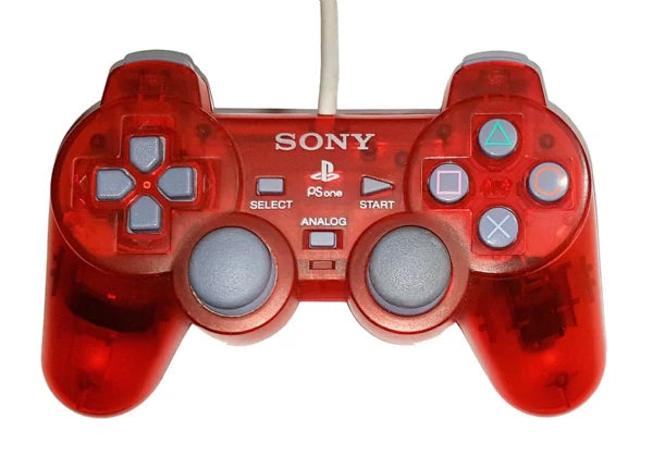 Clear Red Dual Shock Controller - Playstation
