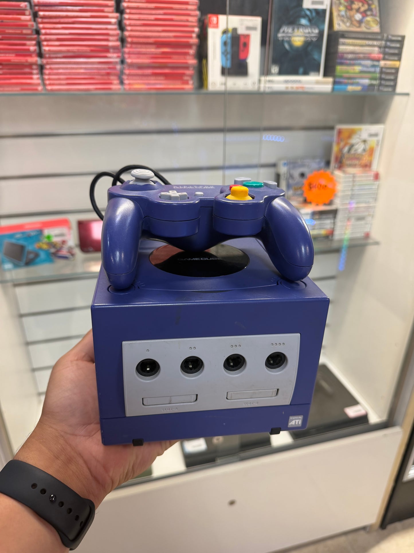 Nintendo Gamecube Indigo System (Cosmetic Wear) - Gamecube