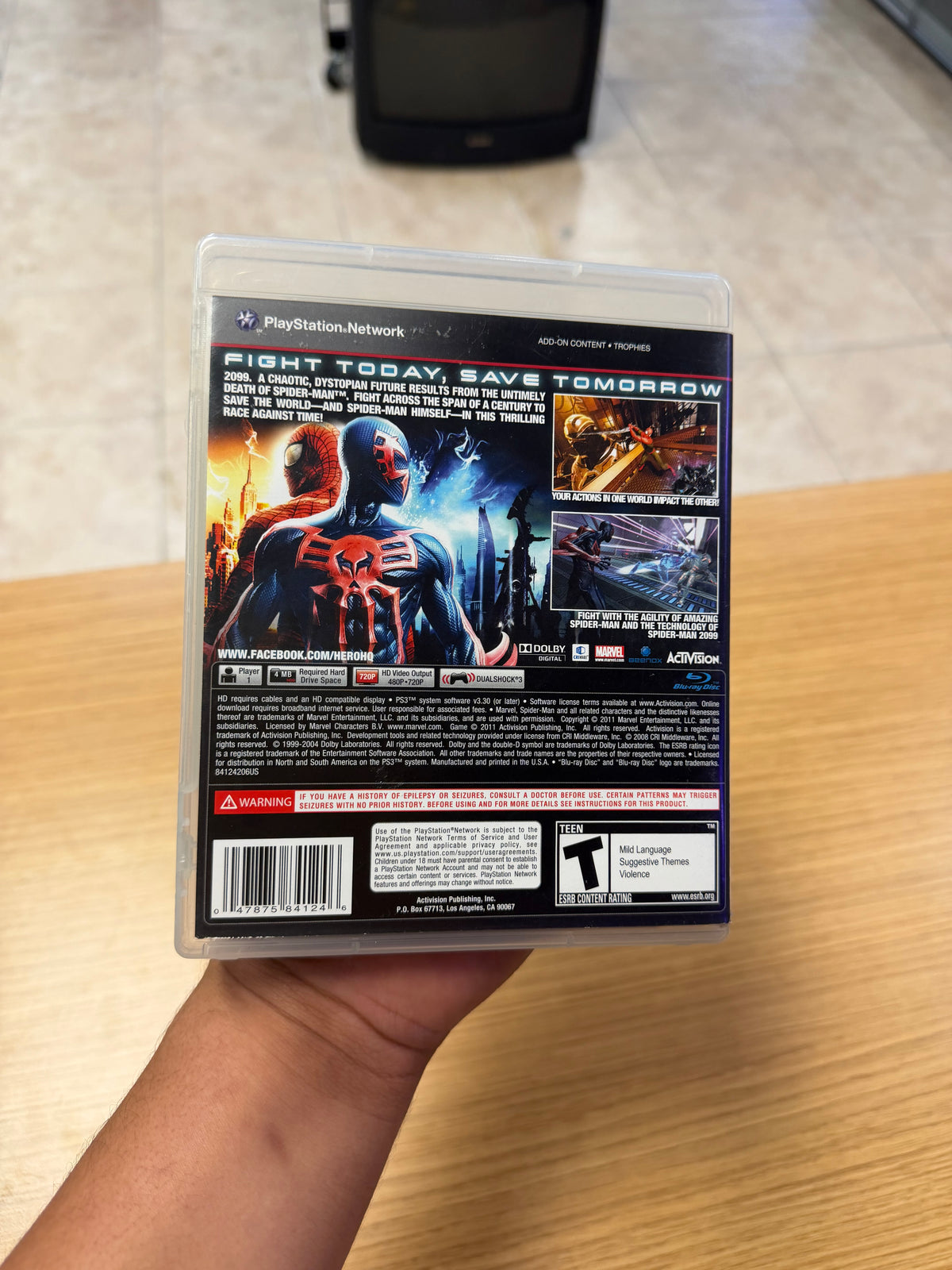 Spiderman: Edge of Time (Complete) - Playstation 3