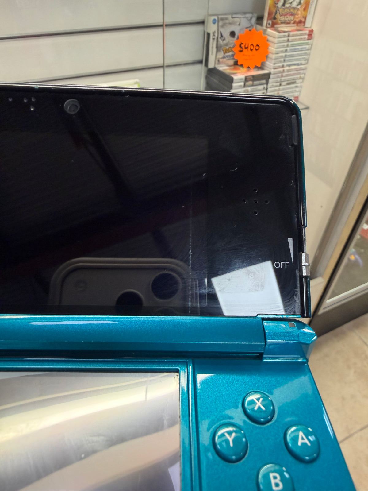 Nintendo 3DS Aqua Blue (Cosmetic Wear) - Nintendo 3DS