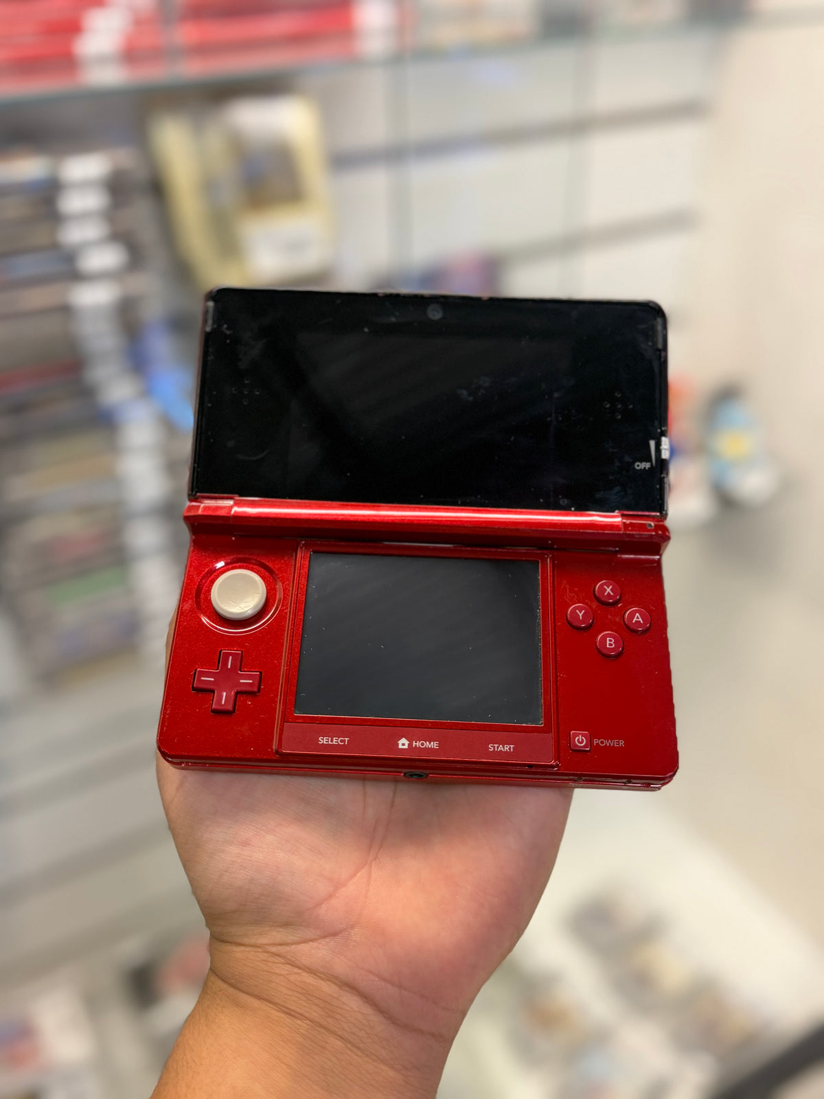 Flame Red Nintendo 3DS (Cosmetic Wear) - Nintendo 3DS