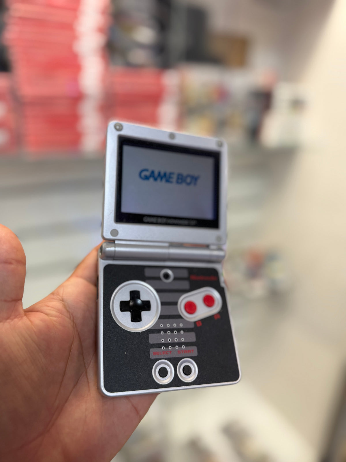 Gameboy Advance SP 001 NES Edition (OEM SHELL) - GameBoy Advance