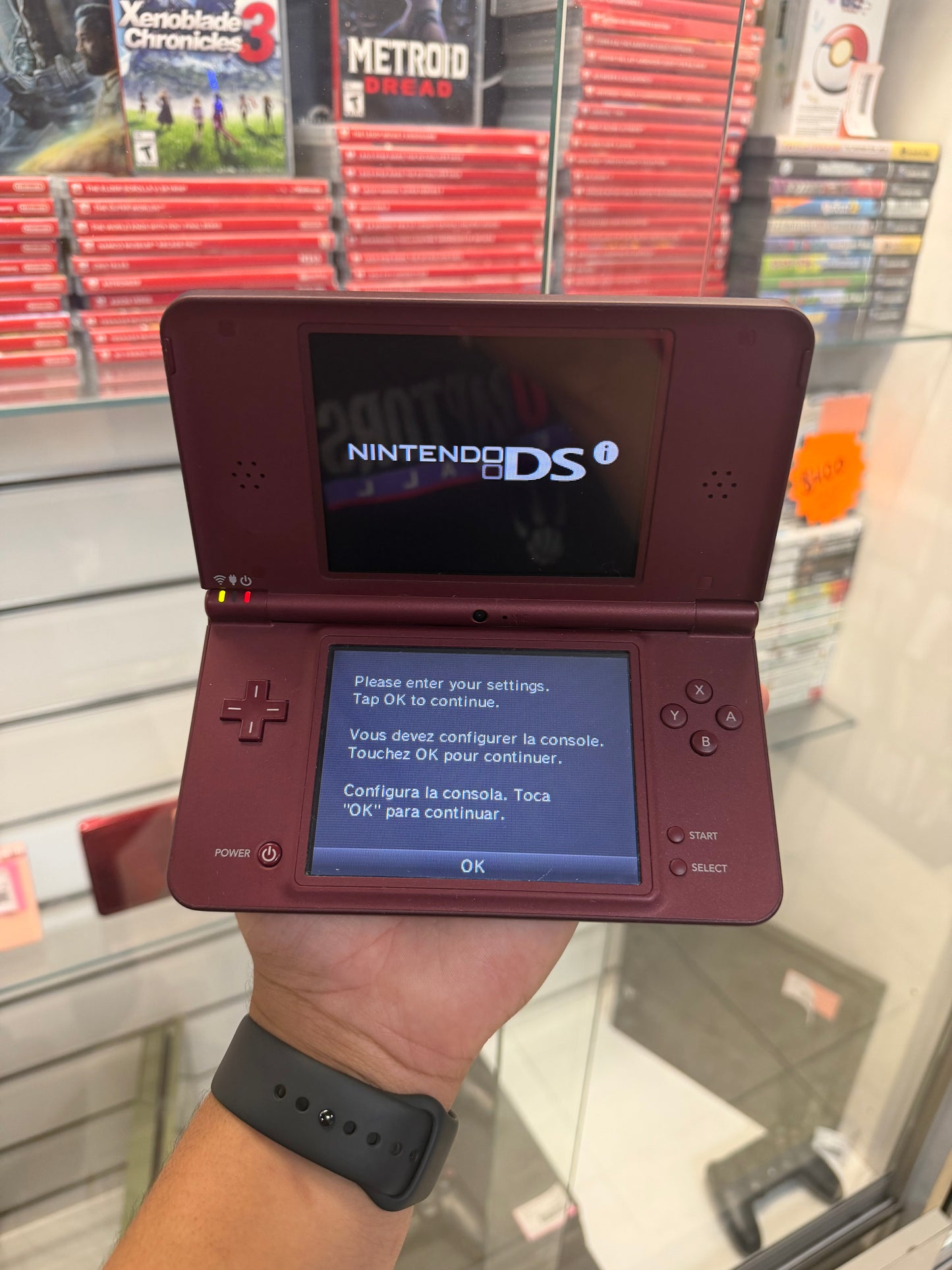 Nintendo DSi XL Burgundy System - Nintendo DS