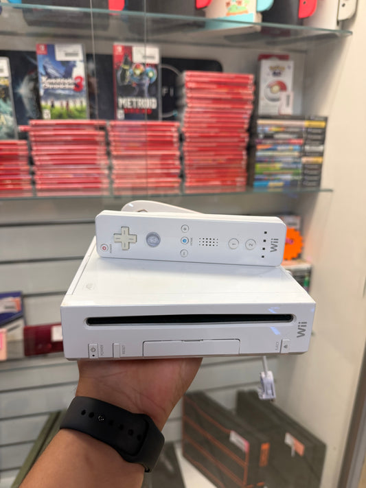 White Nintendo Wii System (Cosmetic Wear) - Wii