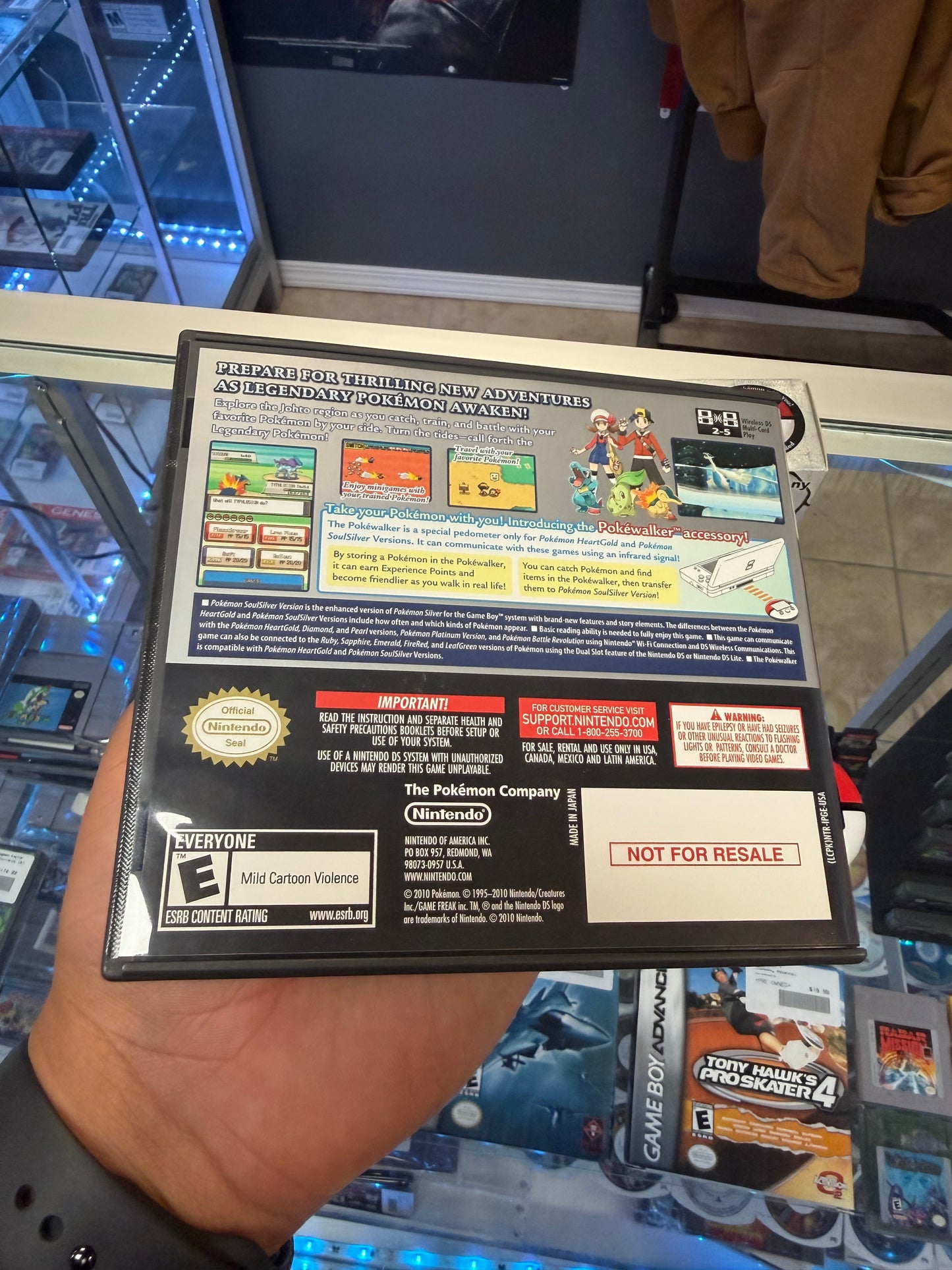 Pokemon Soul Silver Version W/ Pokewalker (Missing Cardboard Insert) - Nintendo DS