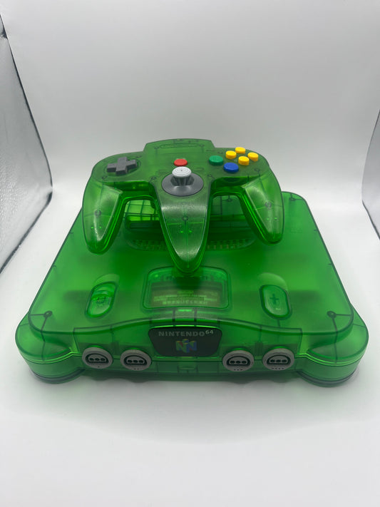 Nintendo N64 Funtastic Jungle Green Console Bundle (NUS-001)