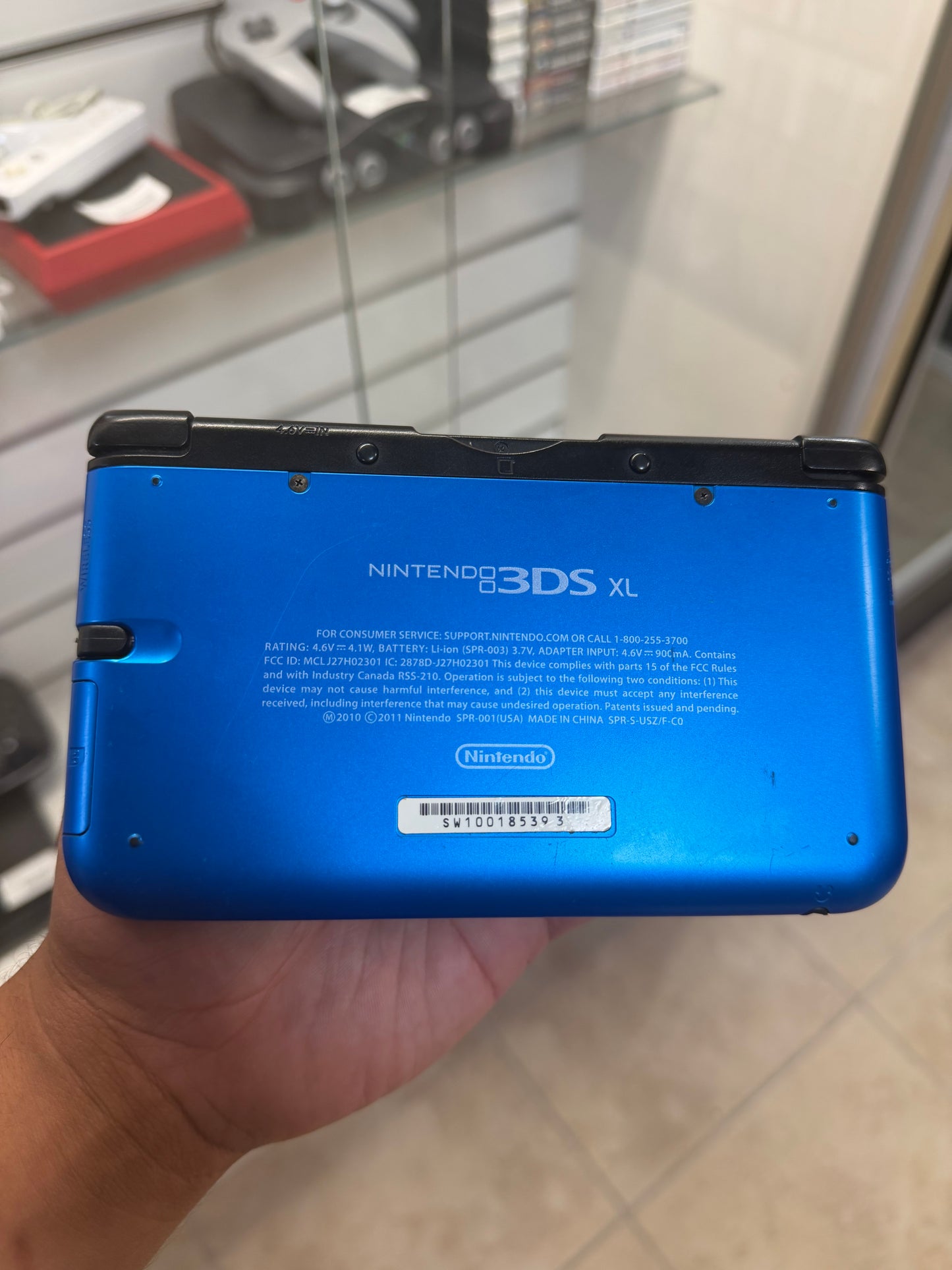 Nintendo 3DS XL Blue (Modded) - Nintendo 3DS