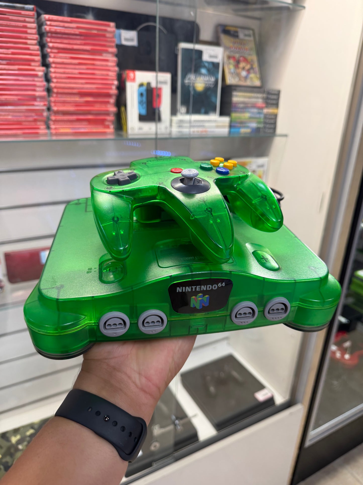 Jungle Green Funtastic Nintendo 64 (Cosmetic Wear) - Nintendo 64