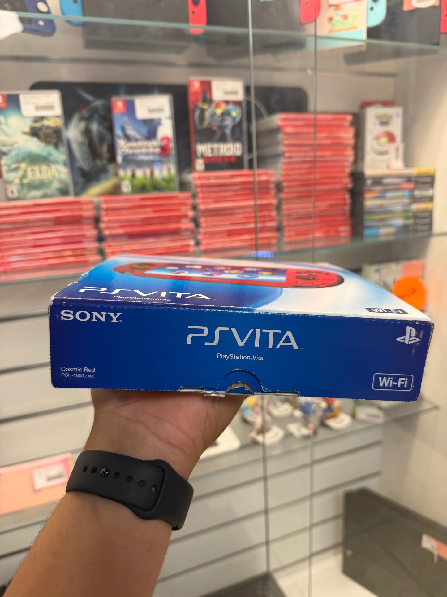 PS Vita Cosmic Red 1000 Model Japanese (Complete In Box) - Playstation Vita