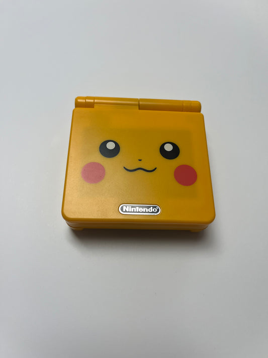 Pikachu Edition (Reshell) Gameboy Advance SP 101 (Brighter Screen)