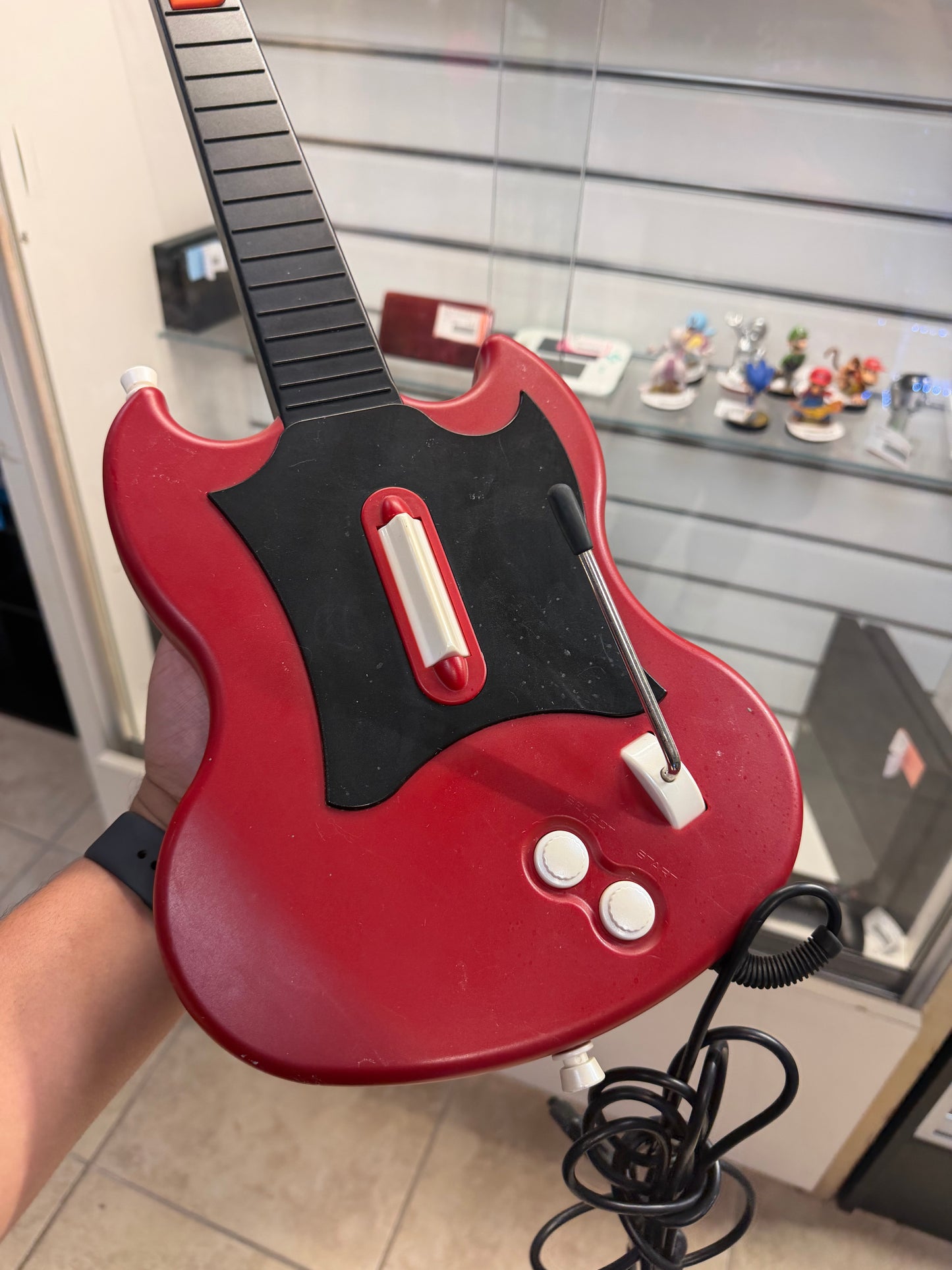 Wired Playstation 2 Guitar Hero Guitar (Red/Black) - Playstation 2