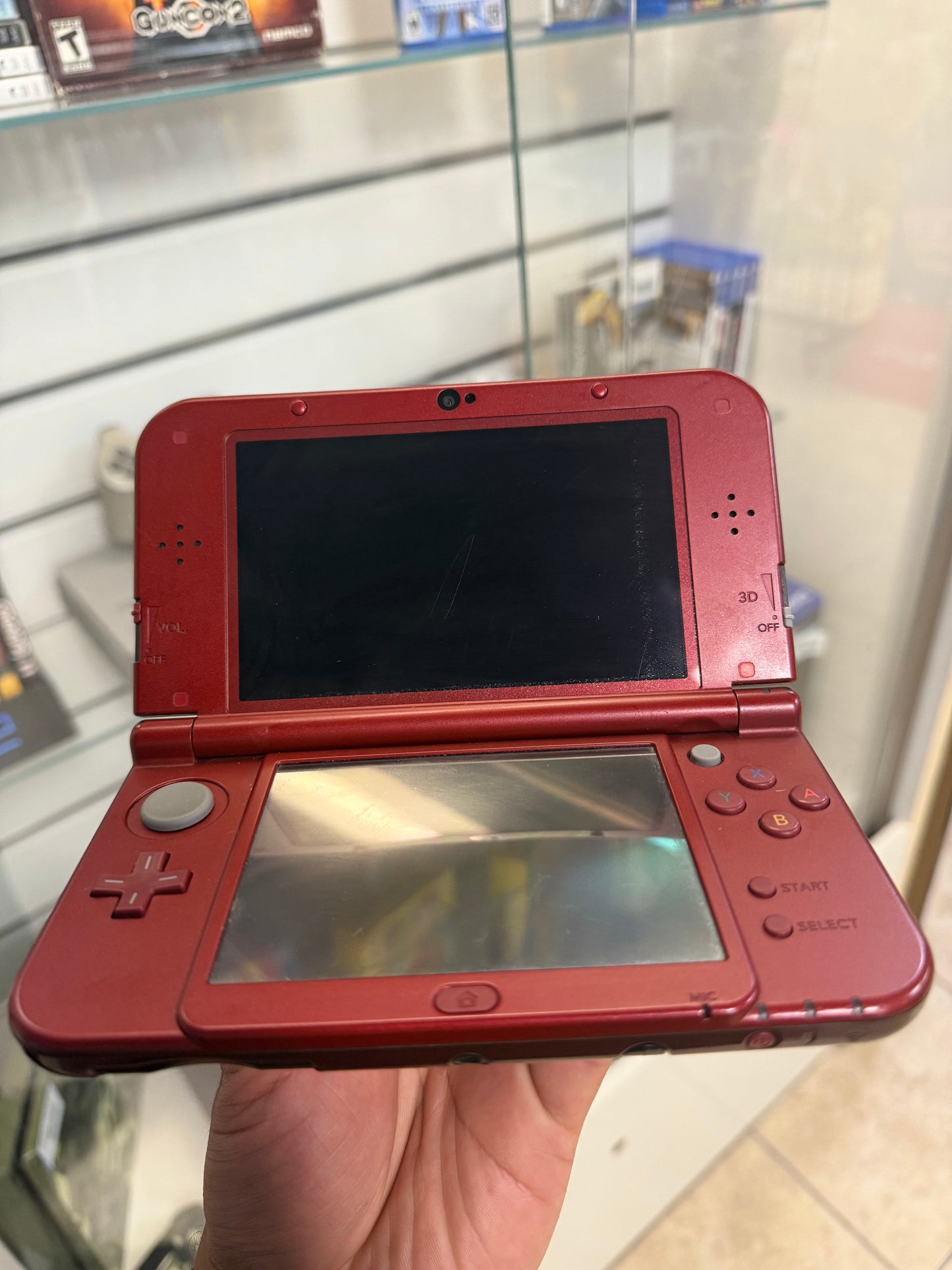"New" Nintendo 3DS XL Red (Cosmetic Wear) - Nintendo 3DS