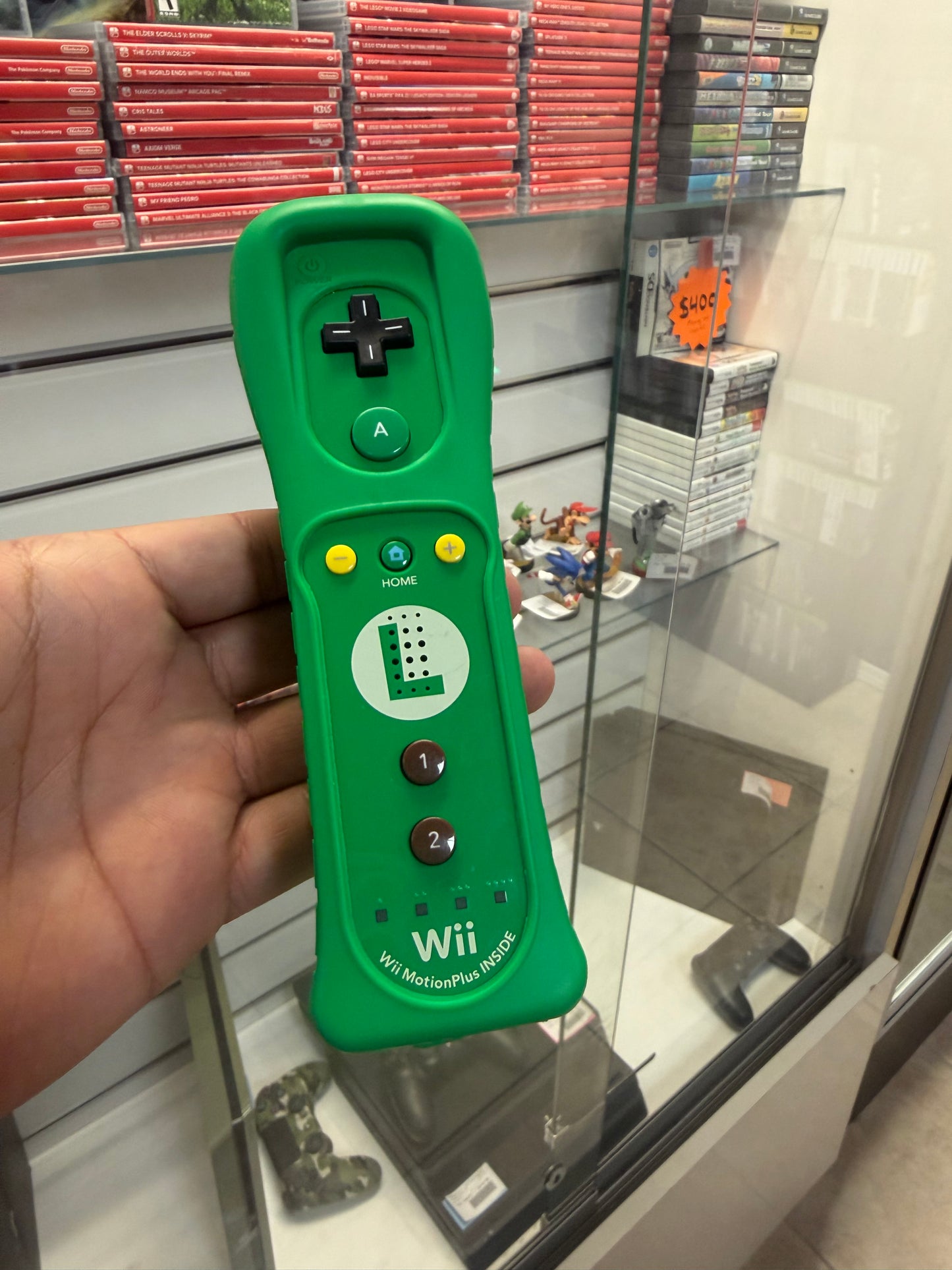 Luigi Wii Motion Plus Remote - Wii