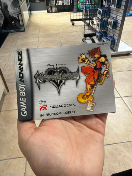 Kingdom Hearts Chain Of Memories (Manual Only) - GameBoy Advance