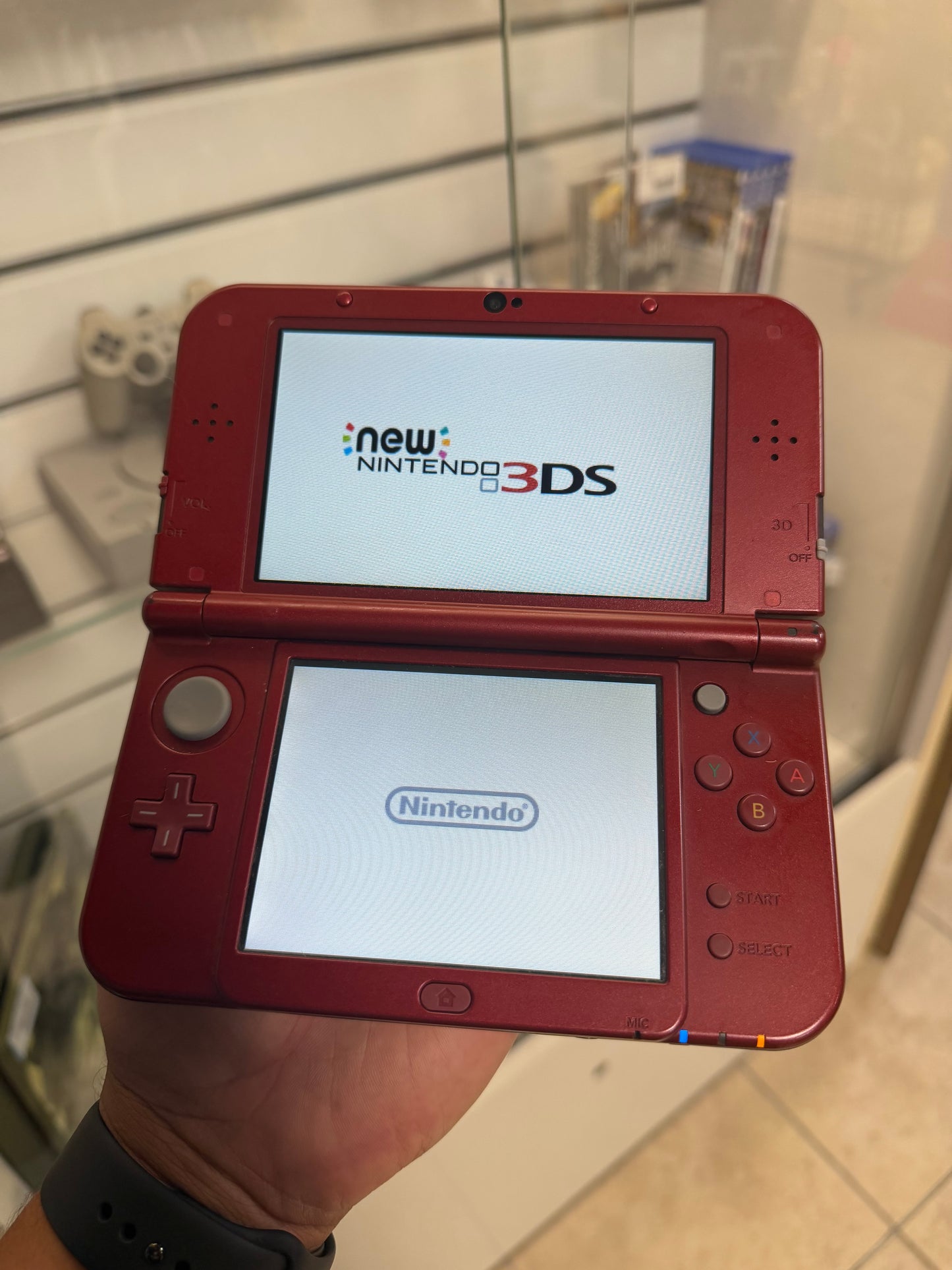 "New" Nintendo 3DS XL Red (Cosmetic Wear) - Nintendo 3DS