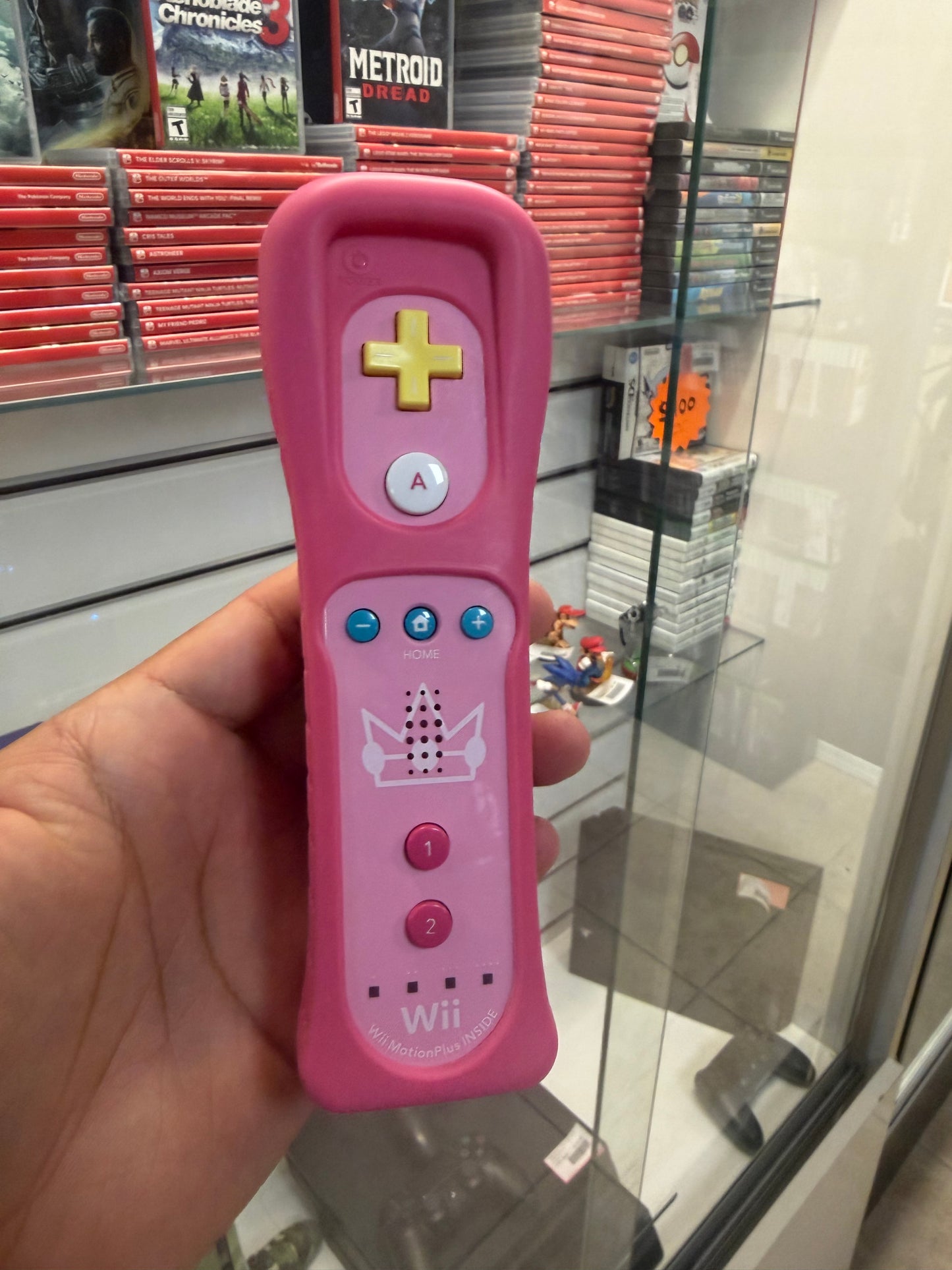 Princess Peach Wii Motion Plus Remote - Wii