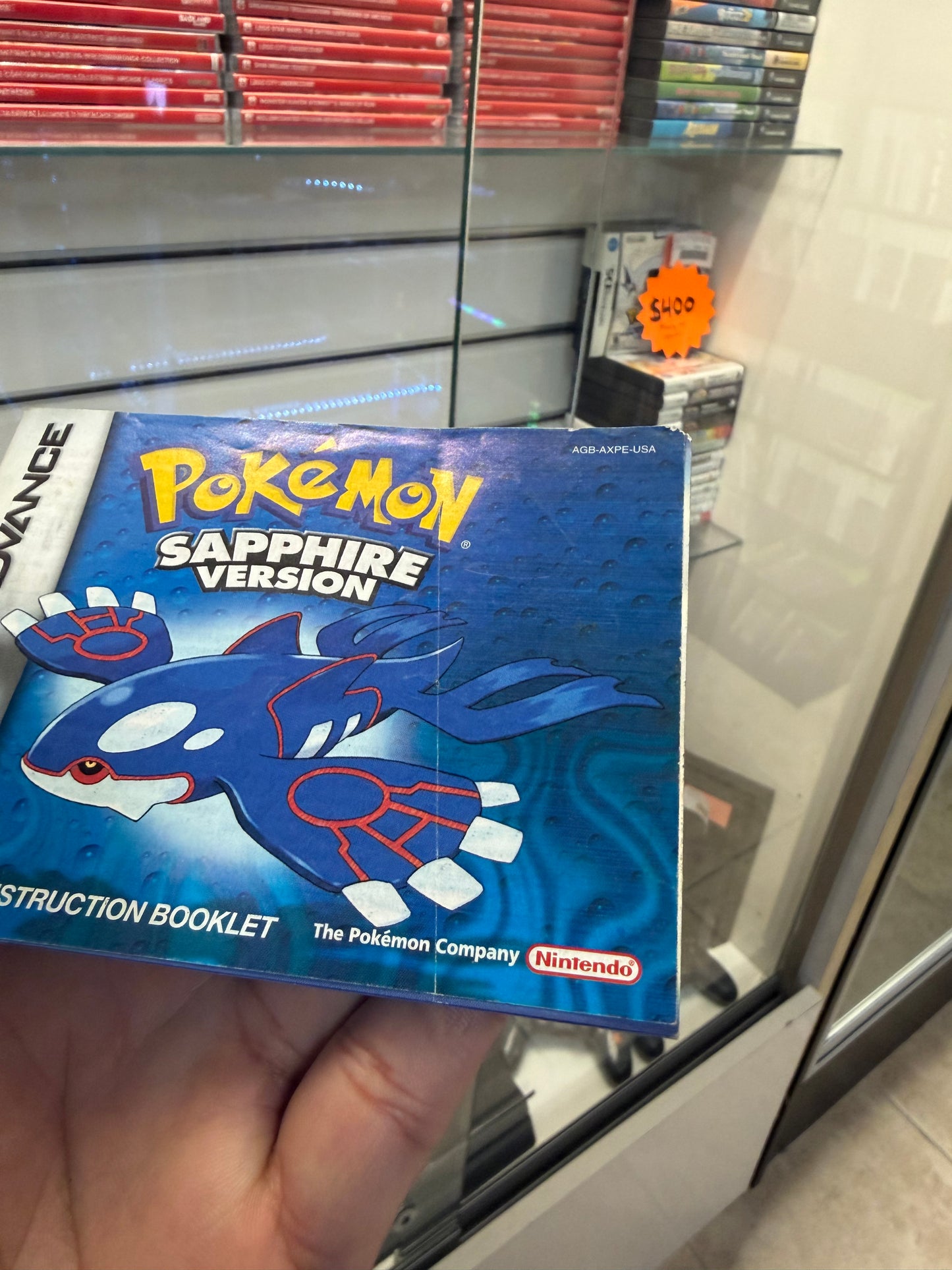 Pokemon Sapphire Manual Only - GameBoy Advance