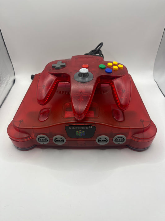 Nintendo N64 Funtastic Watermelon Red Console Bundle (NUS-001)