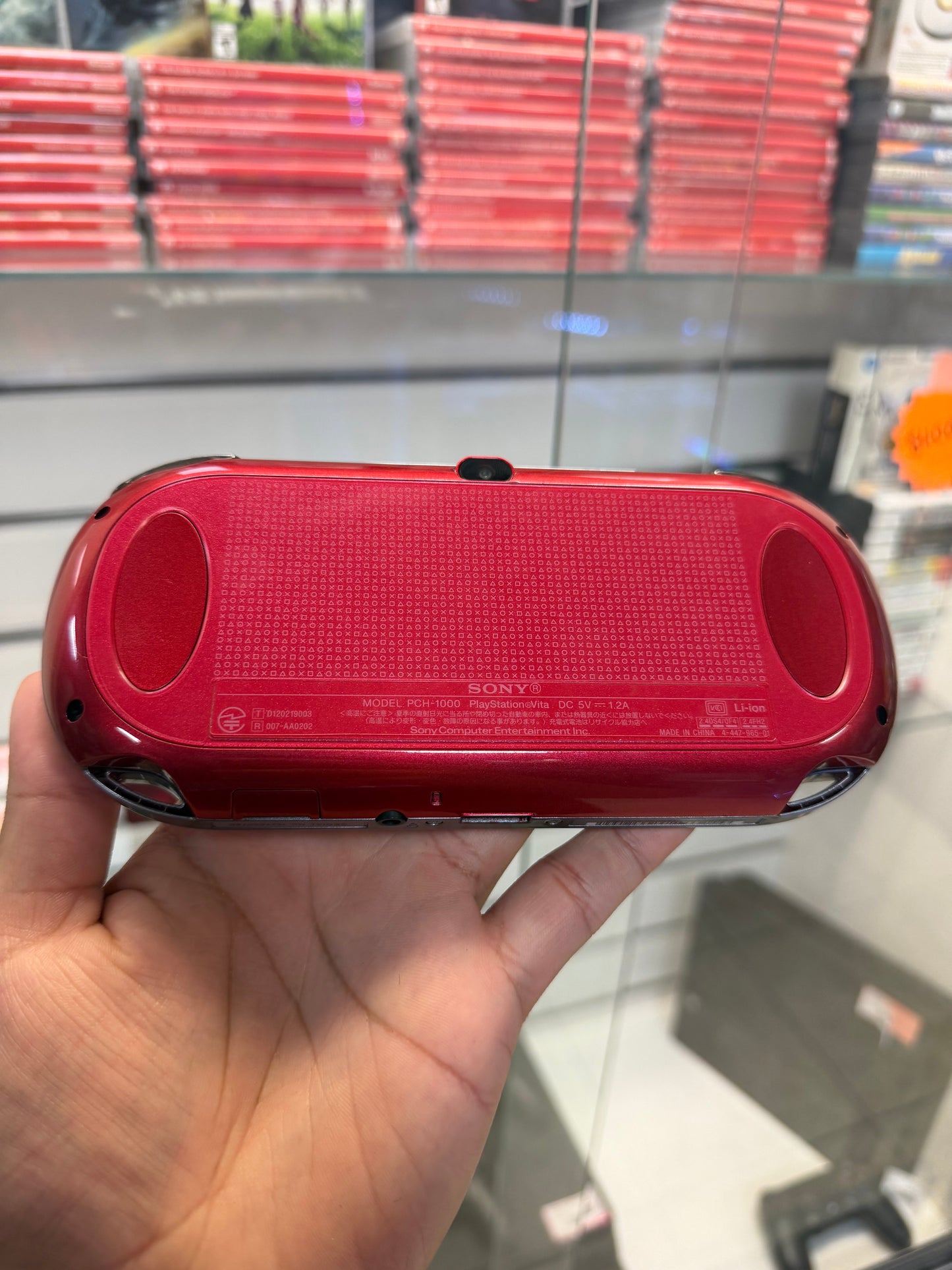 PS Vita Cosmic Red 1000 Model Japanese (Complete In Box) - Playstation Vita
