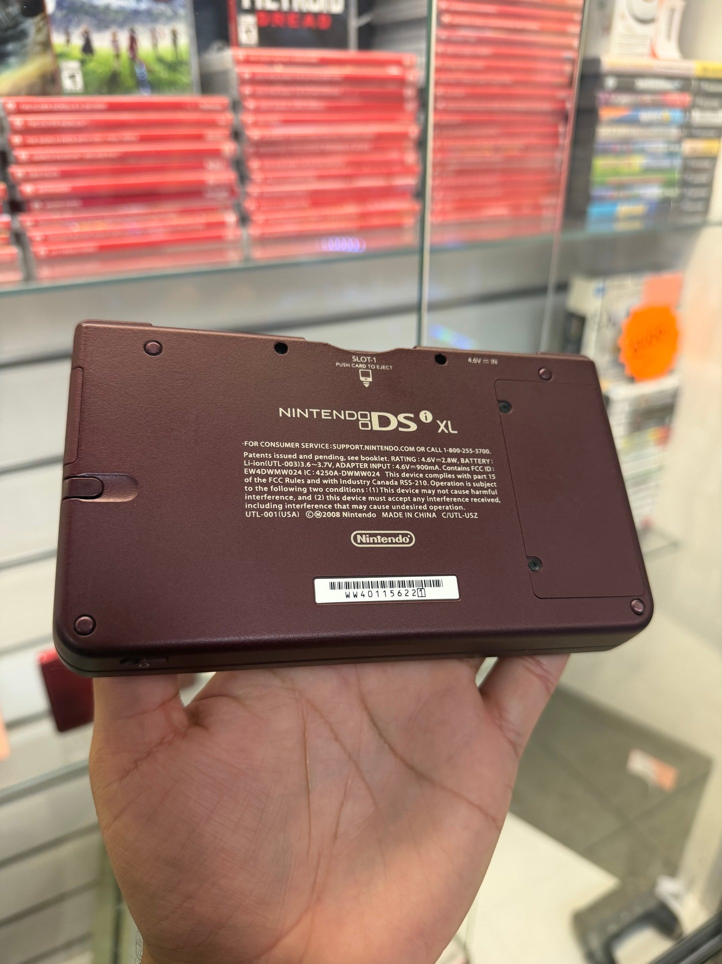 Nintendo DSi XL Burgundy System - Nintendo DS