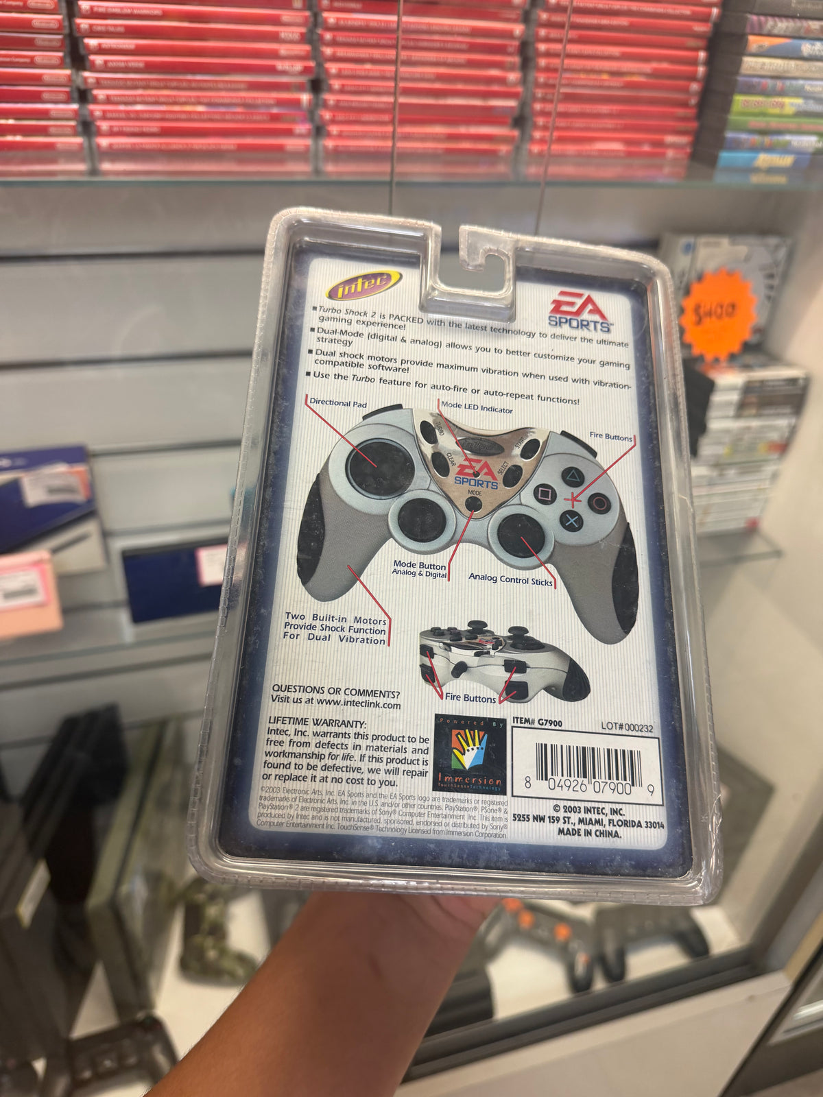 Playstation 2 EA Sports Intec Controller - Playstation 2