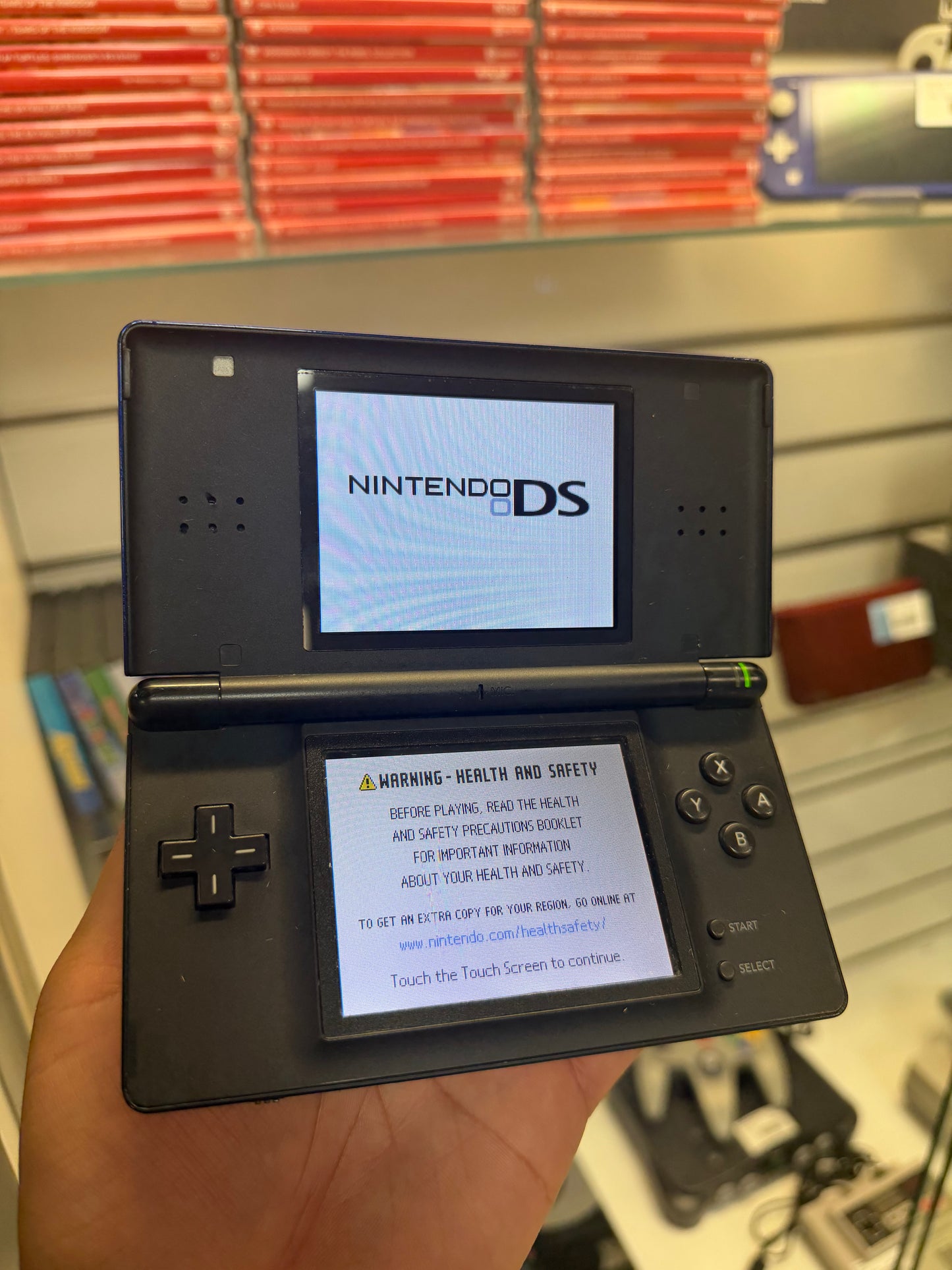 Cobalt & Black Ds Lite (Cosmetic Wear) - Nintendo DS