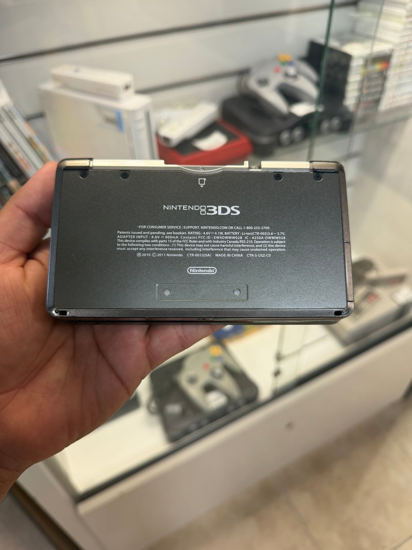 Nintendo 3DS Cosmo Black (Pre-Downloaded Pokemon Games) - Nintendo 3DS