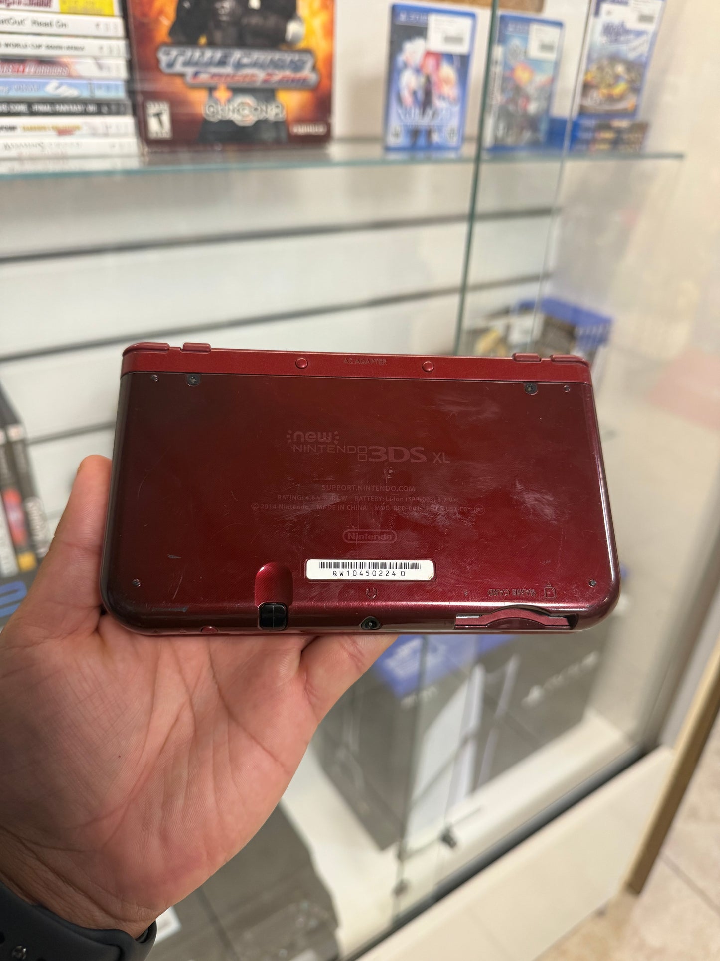 "New" Nintendo 3DS XL Red (Cosmetic Wear) - Nintendo 3DS