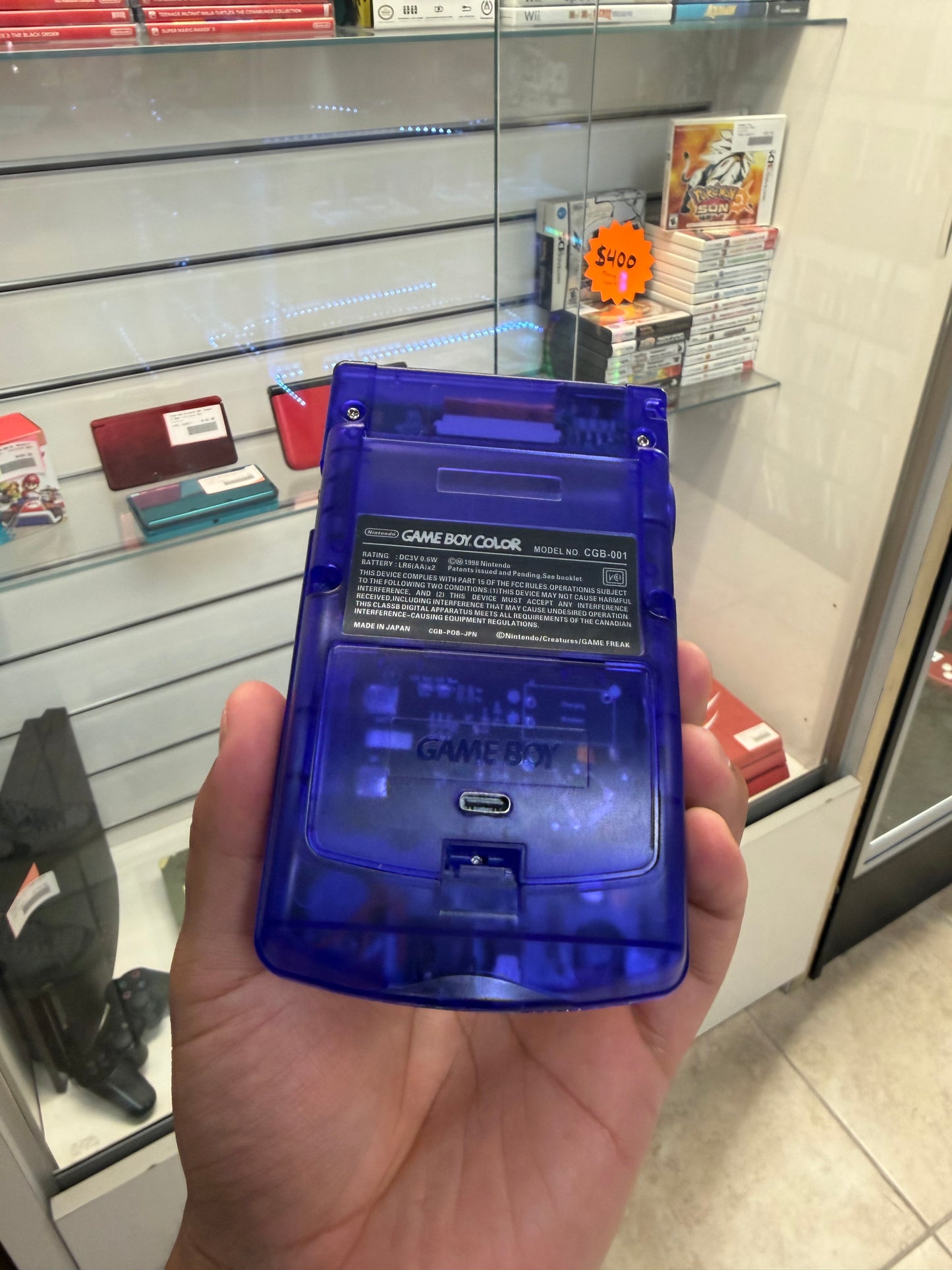 Nintendo Gameboy Color W/ New Screen & USB-C Charging Port - GameBoy Color