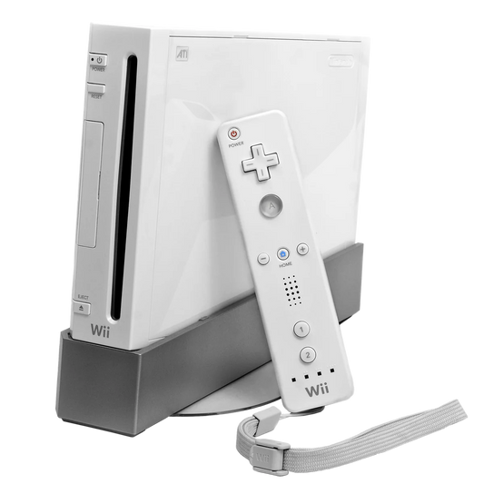 Nintendo Wii White Console Bundle (RVL-001) (BackWards Compatible)