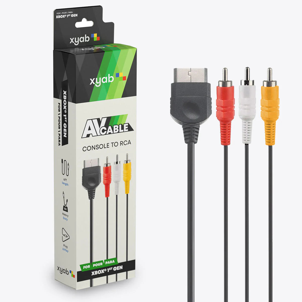 AV Composite Cable For Microsoft XBOX