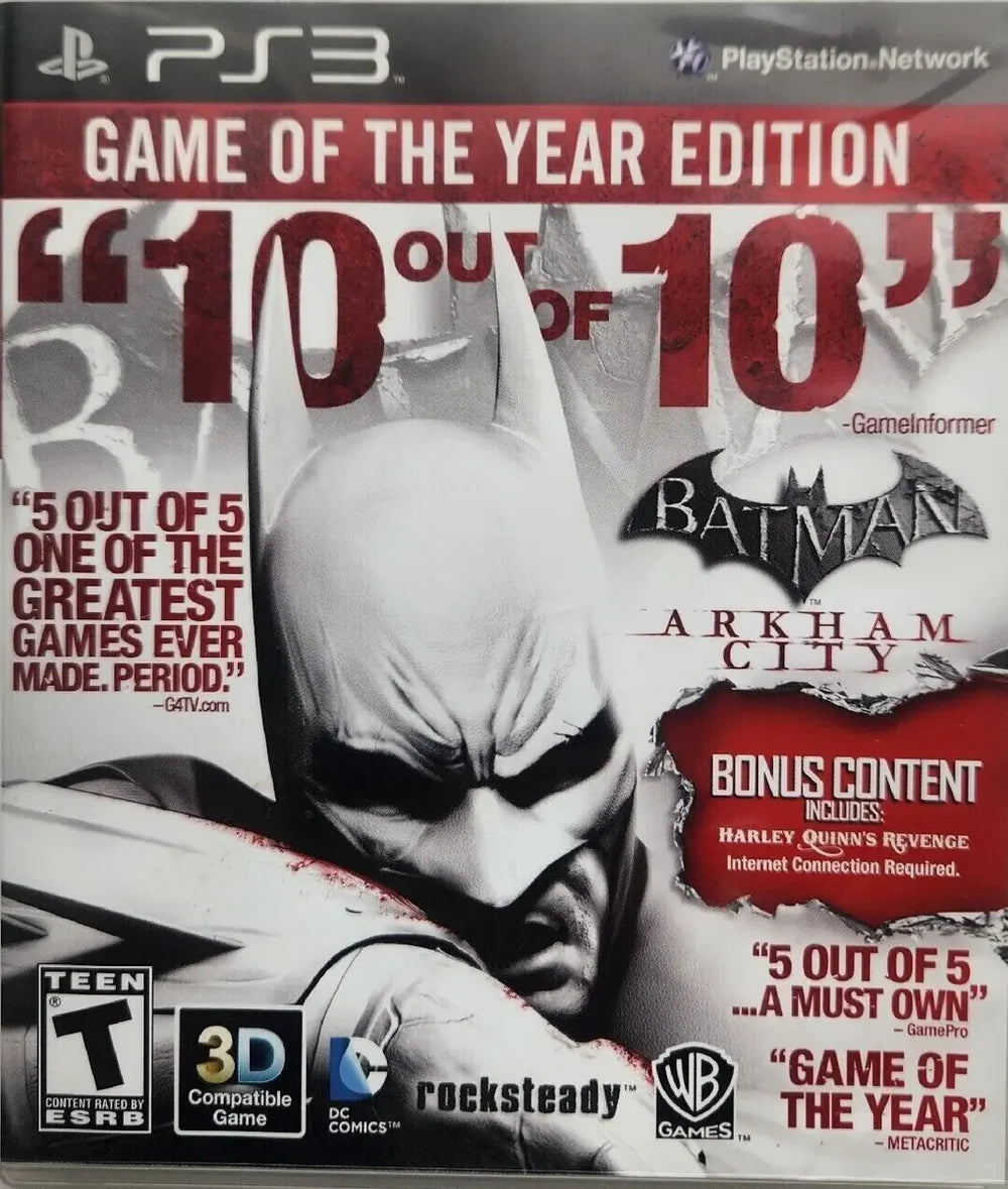 Batman Arkham City Game of the Year - Sony PlayStation 3 (PS3)