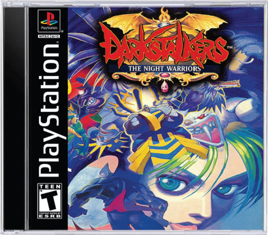 Darkstalkers The Night Warriors - Sony PlayStation 1 (PS1)