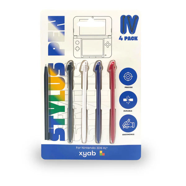 Nintendo 3DS XL Stylus Pack - XYAB Cables