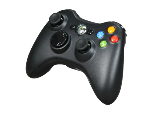 Microsoft Xbox 360 S Black Wireless Controller