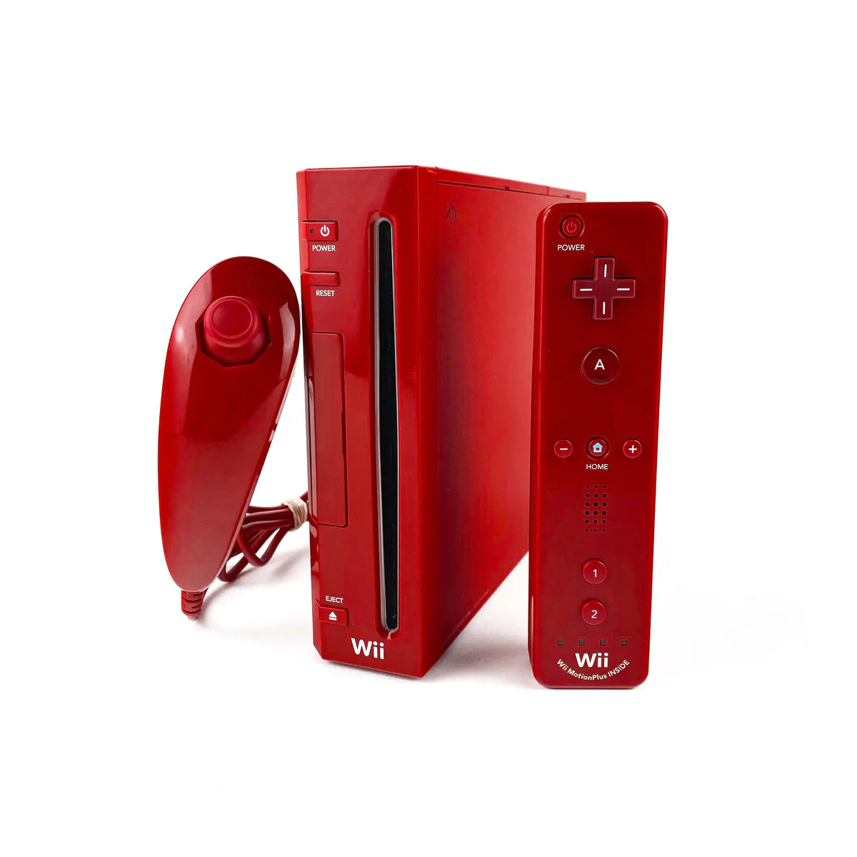 Nintendo Wii Red Console Bundle (RVL-001) (Backwards Compatible)