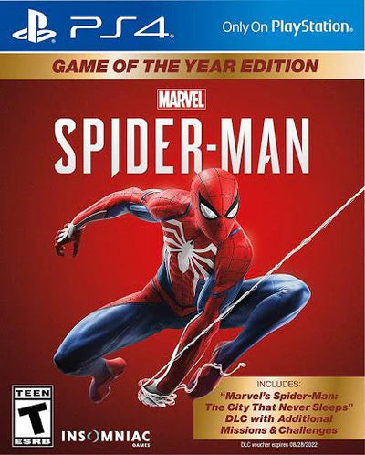 Marvel Spiderman: Game of the Year - Sony PlayStation 4 (PS4)